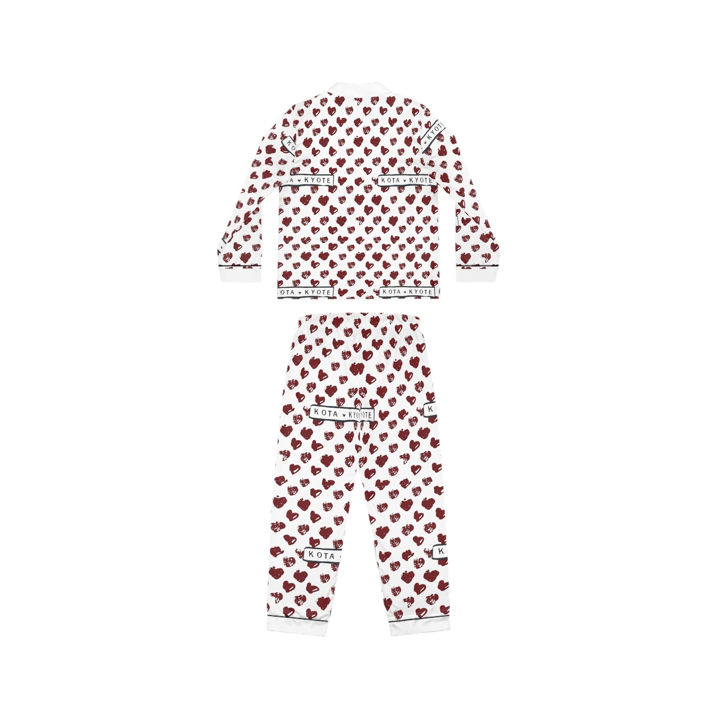 Kota Kyote Logo Women's Valentine's Day Satin Pajamas