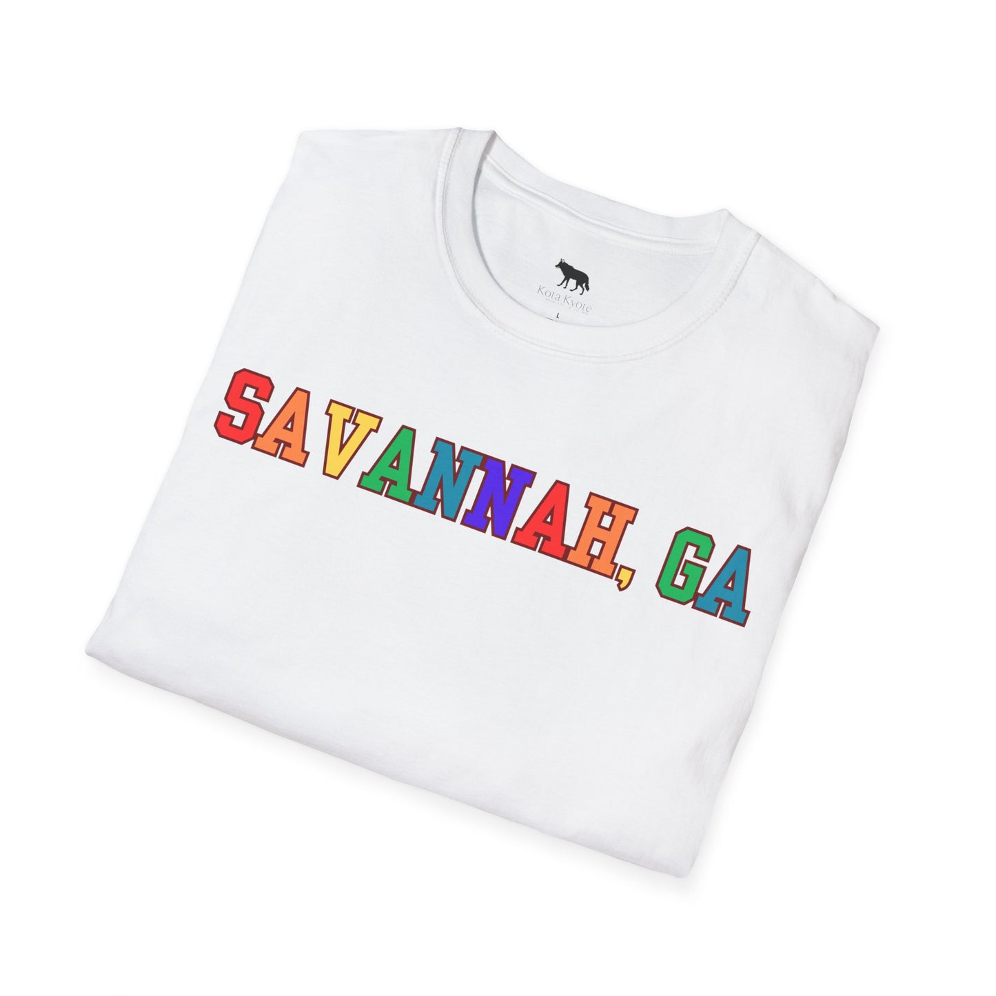 Savannah, GA Rainbow Graphic Tee