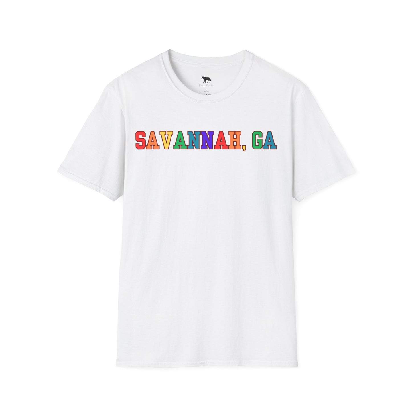 Savannah, GA Rainbow Graphic Tee