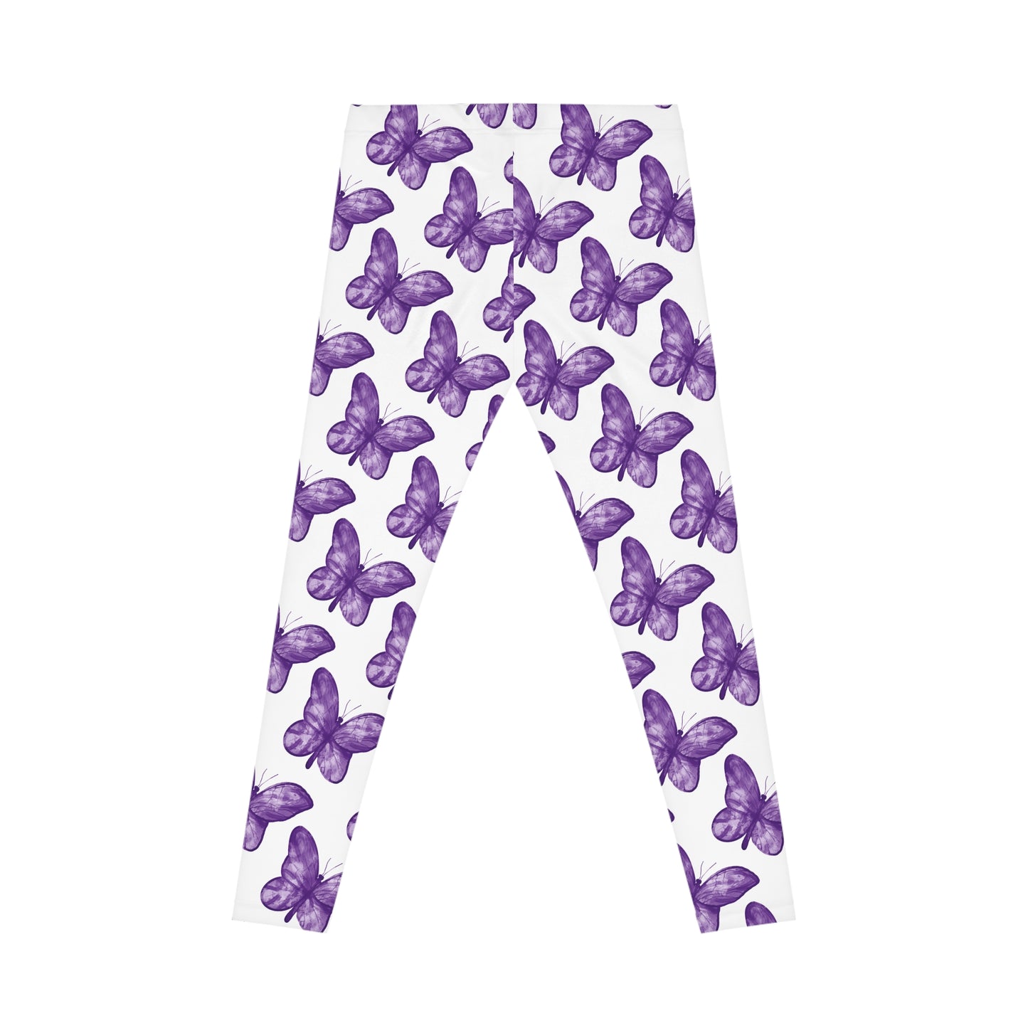 Women's Rachel Butterfly Pattern Leggings, Casual Everyday Wear, Fitness, Yoga, Spring Fashion, Unique Gift Idea, Comfortable Leggings