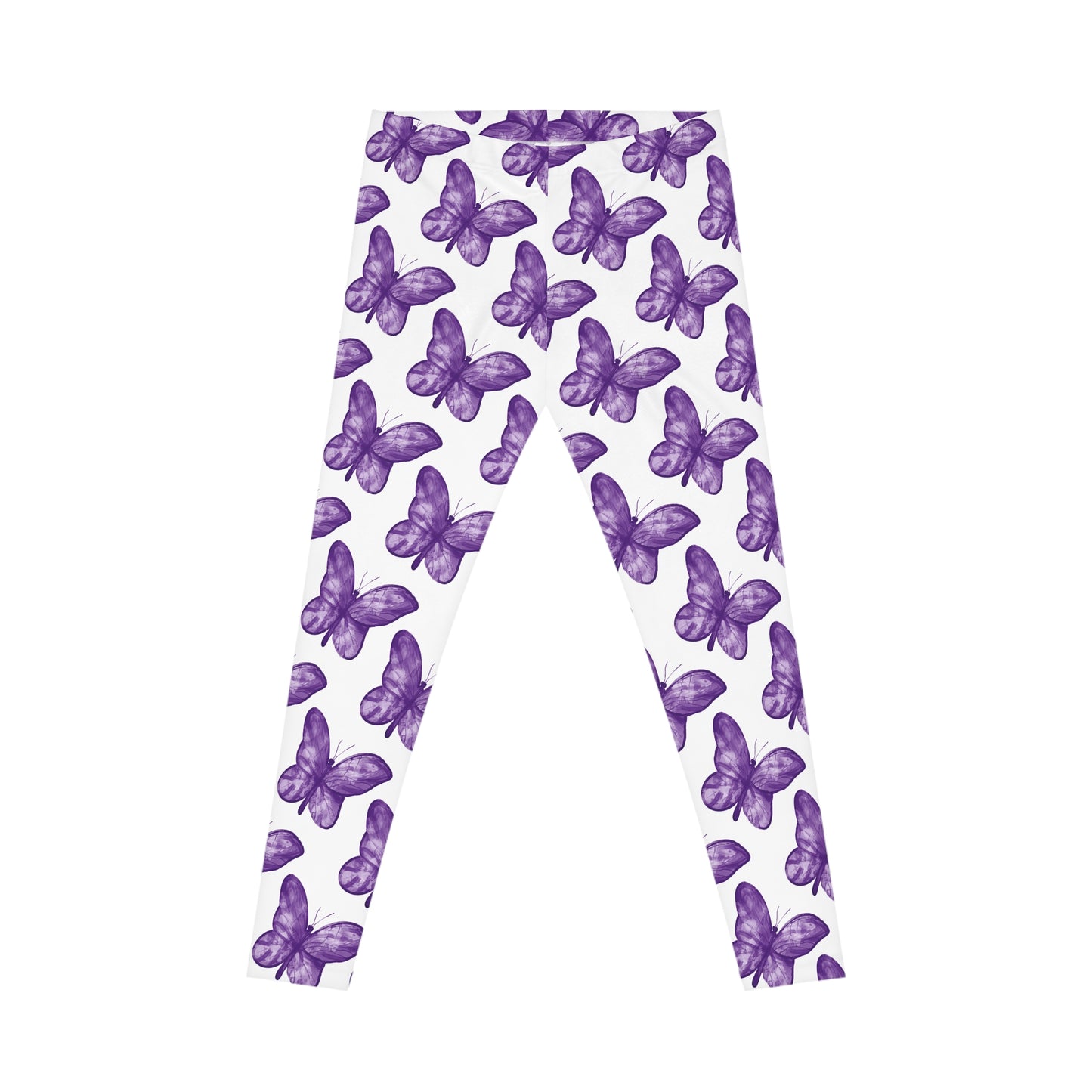 Women's Rachel Butterfly Pattern Leggings, Casual Everyday Wear, Fitness, Yoga, Spring Fashion, Unique Gift Idea, Comfortable Leggings