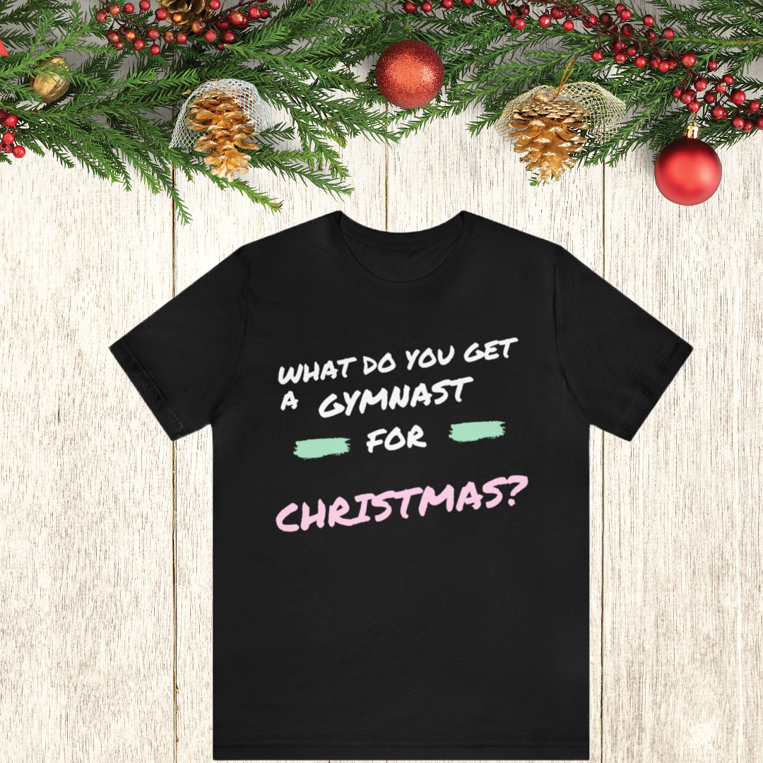 Gymnast Christmas Tee, Gymnastics, Holiday