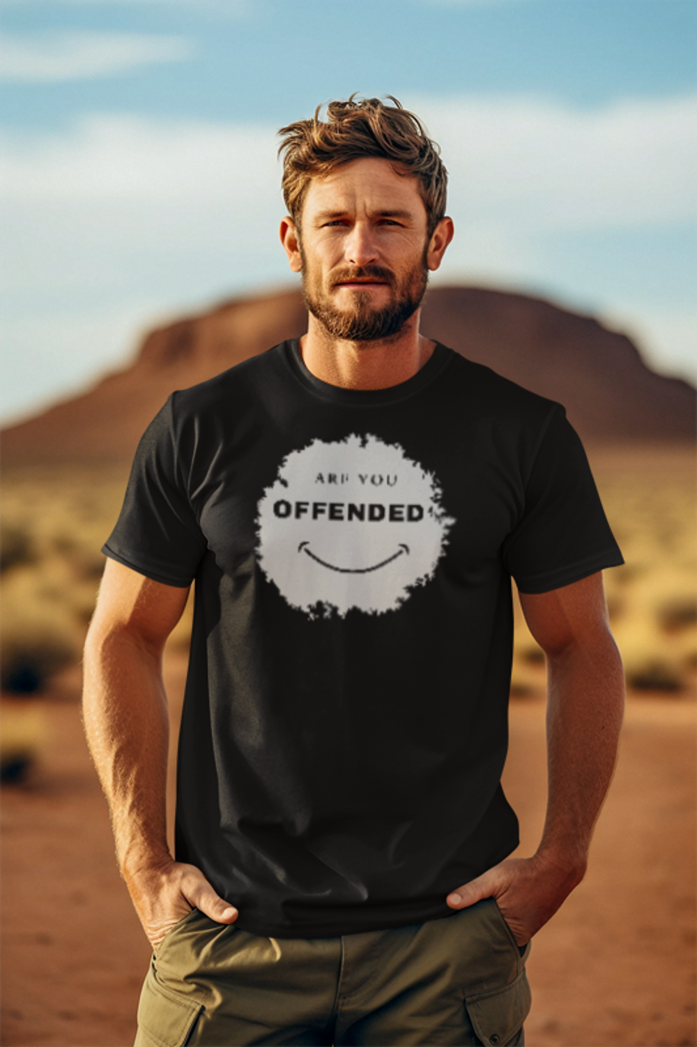 Are You Offended? Funny Graphics Tee